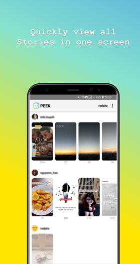 Peek - app xem Story Instagram ẩn danh