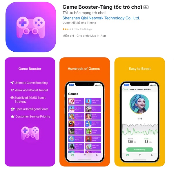 Game Booster-Tăng tốc trò chơi trên iPhone